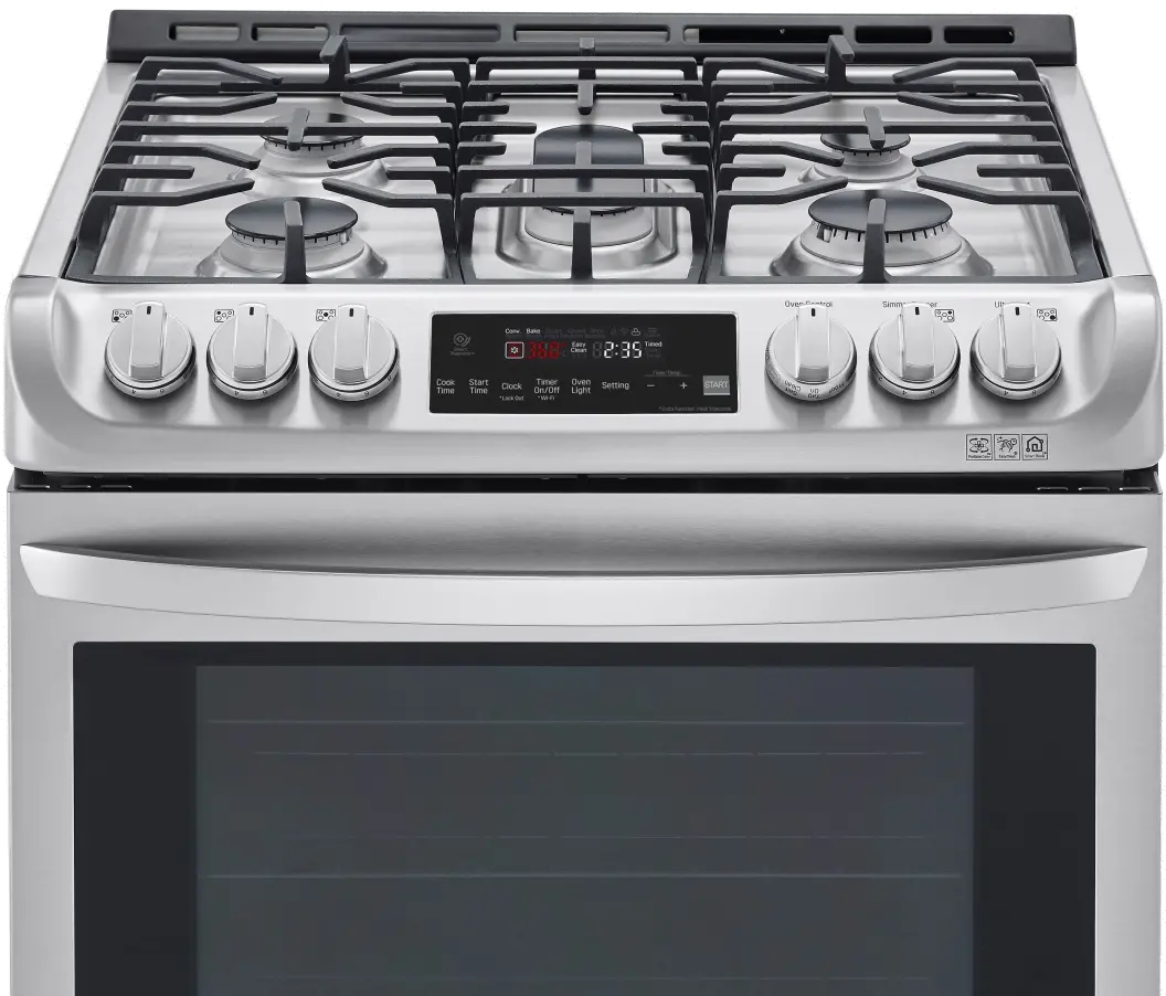 LSD4913ST LG Dual Fuel Slide-in Smart Range - Stainless Steel-3
