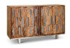 59 Inch Medium Brown TV Stand - Brownstone