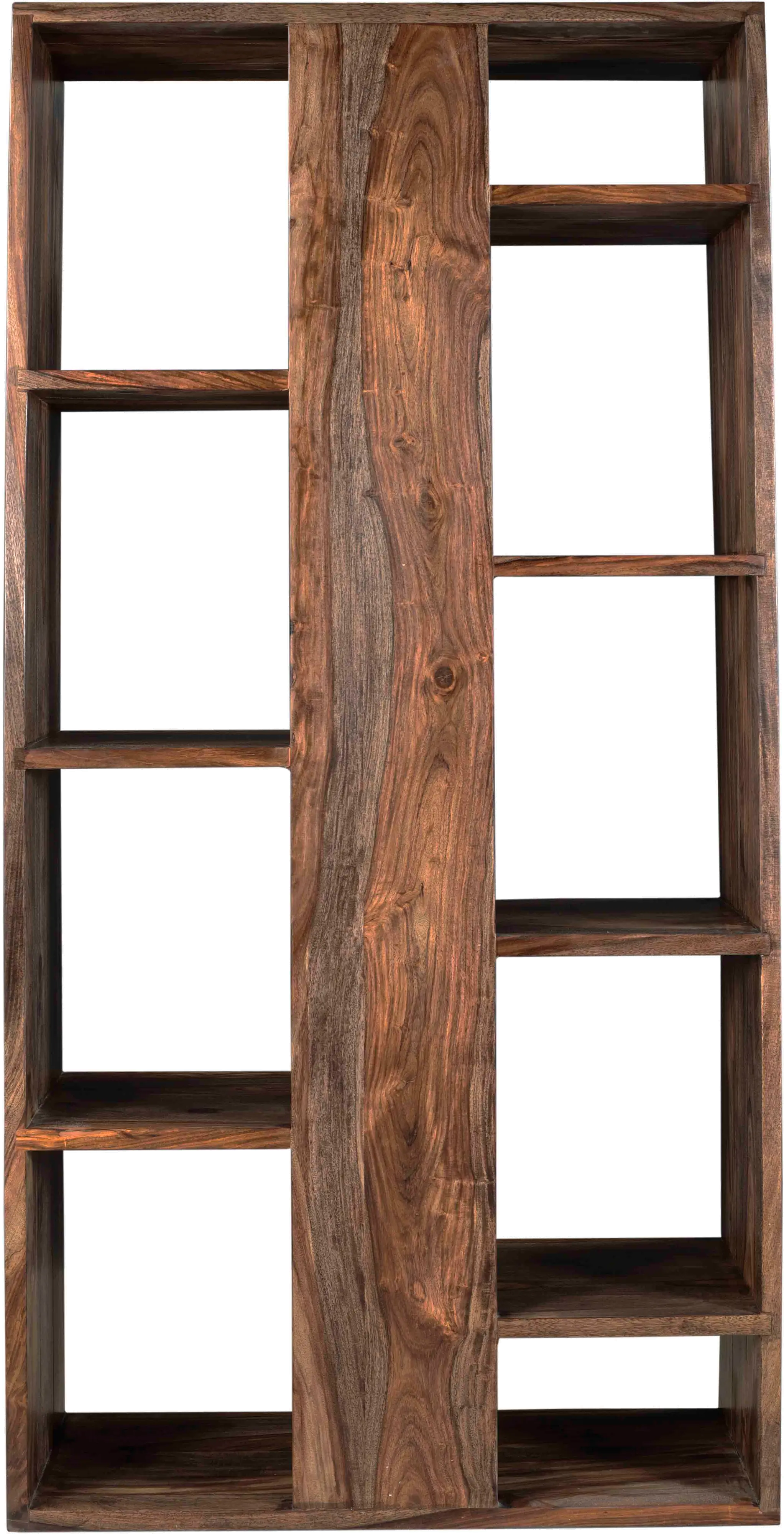 Medium Brown Solid Wood Bookcase - Brownstone-7