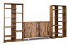 Medium Brown 3 Piece Entertainment Center - Brownstone-1