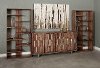 Medium Brown 3 Piece Entertainment Center - Brownstone-3