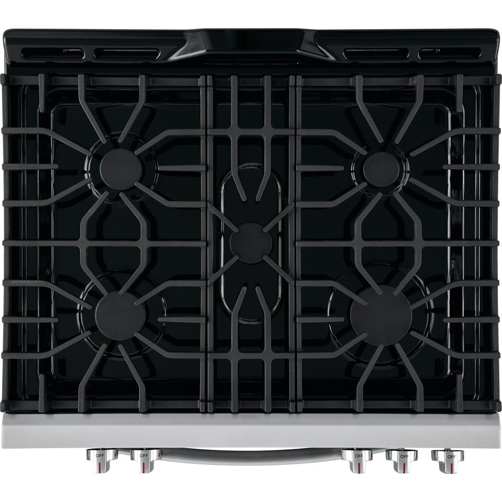 FFGH3054US Frigidaire 30 Inch Front Control Freestanding Gas Range - Stainless Steel-3