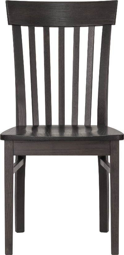 Charcoal Slat Back Dining Room Chair - Taylor