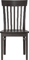 Clearance Charcoal Slat Back Dining Room Chair - Taylor