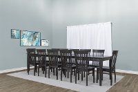 Charcoal 5 Piece Dining Set with Slat Back Chairs - Taylor-2