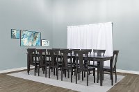 Charcoal 5 Piece Dining Set with Splat Back Chairs - Taylor-2