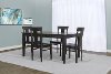 Clearance Charcoal 5 Piece Dining Set with Splat Back Chairs - Taylor