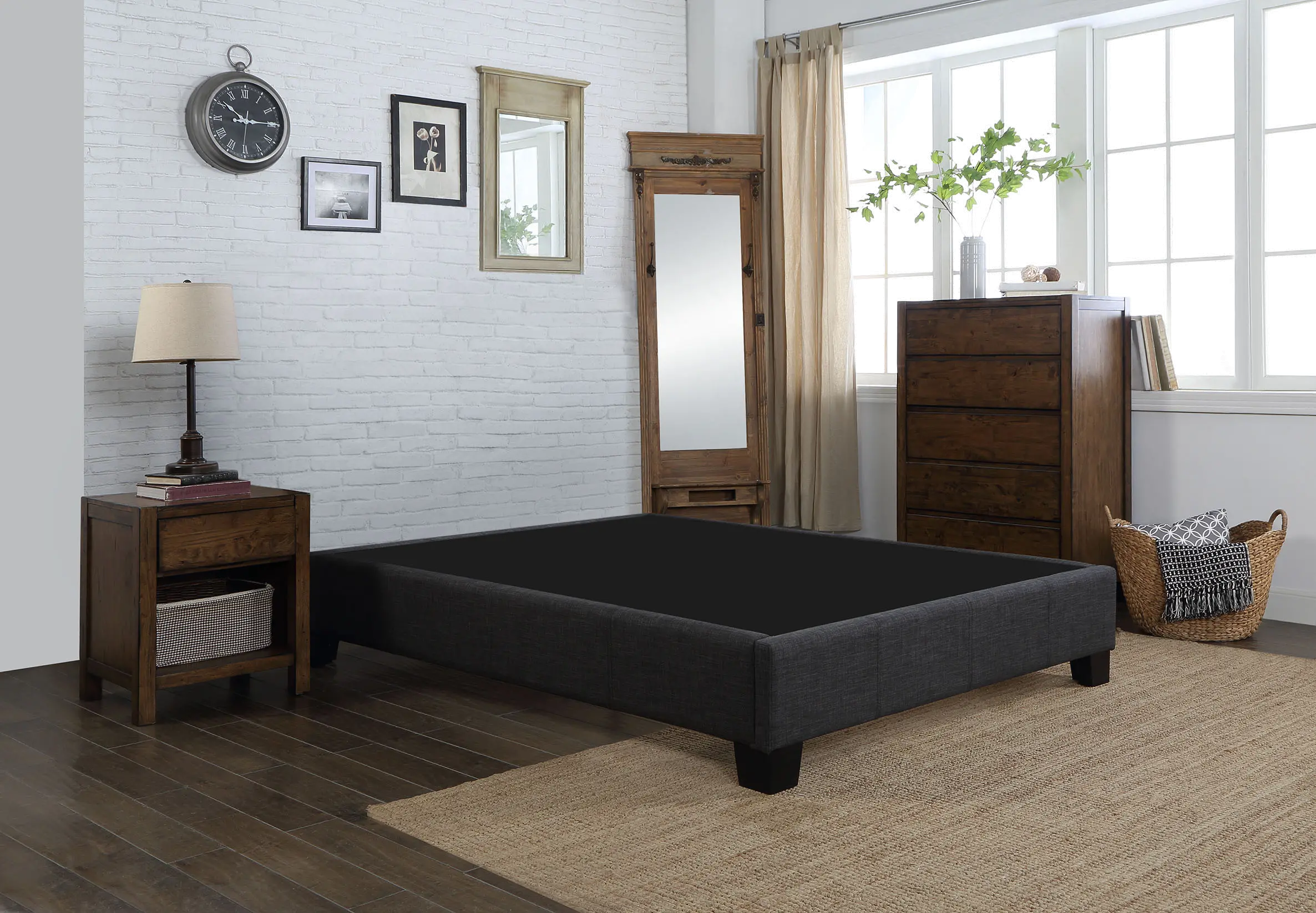JMJHF003Q Health Care Queen Ace Base Box Spring and Bed Frame-2