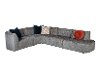 Modern Gray 4 Piece Sectional Sofa with RAF Chaise - Nyla-3