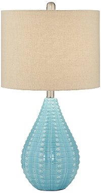 Turquoise Blue Table Lamp - Coastal