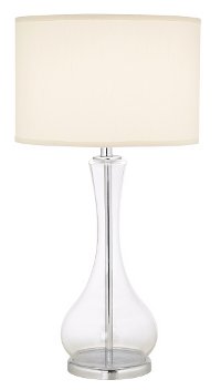 Clear Glass and Metal Table Lamp - The 007