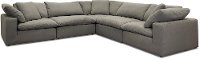 Slate Gray 5 Piece Sectional Sofa - Peyton