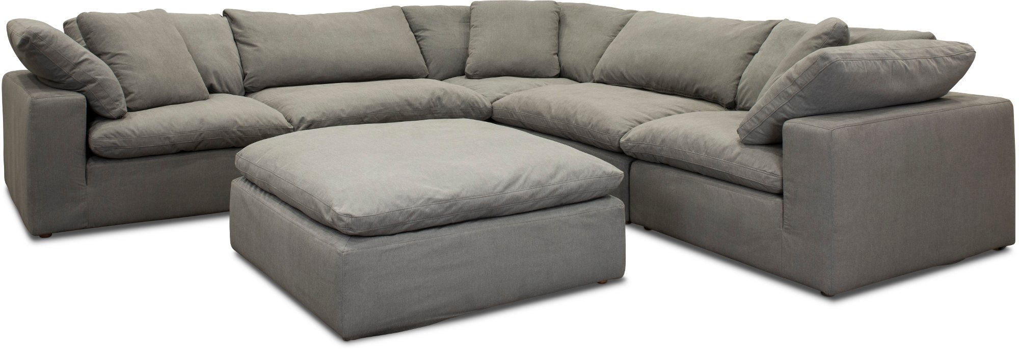 Slate Gray 5 Piece Sectional Sofa - Peyton-2