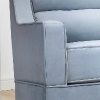 Contemporary Light Blue Nursery Rocker - Riley-4
