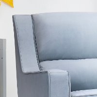 Contemporary Light Blue Nursery Rocker - Riley-5