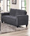 Contemporary Dark Gray Loveseat - Greenfield