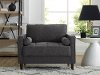 Mid Century Modern Dark Gray Chair - Lawrence
