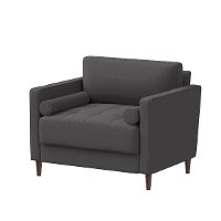 Mid Century Modern Dark Gray Chair - Lawrence-2
