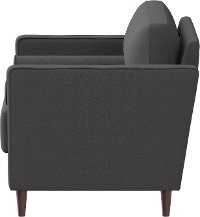 Mid Century Modern Dark Gray Chair - Lawrence-3