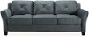 Contemporary Dark Gray Sofa - Harvard