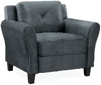 Contemporary Dark Gray Chair - Harvard