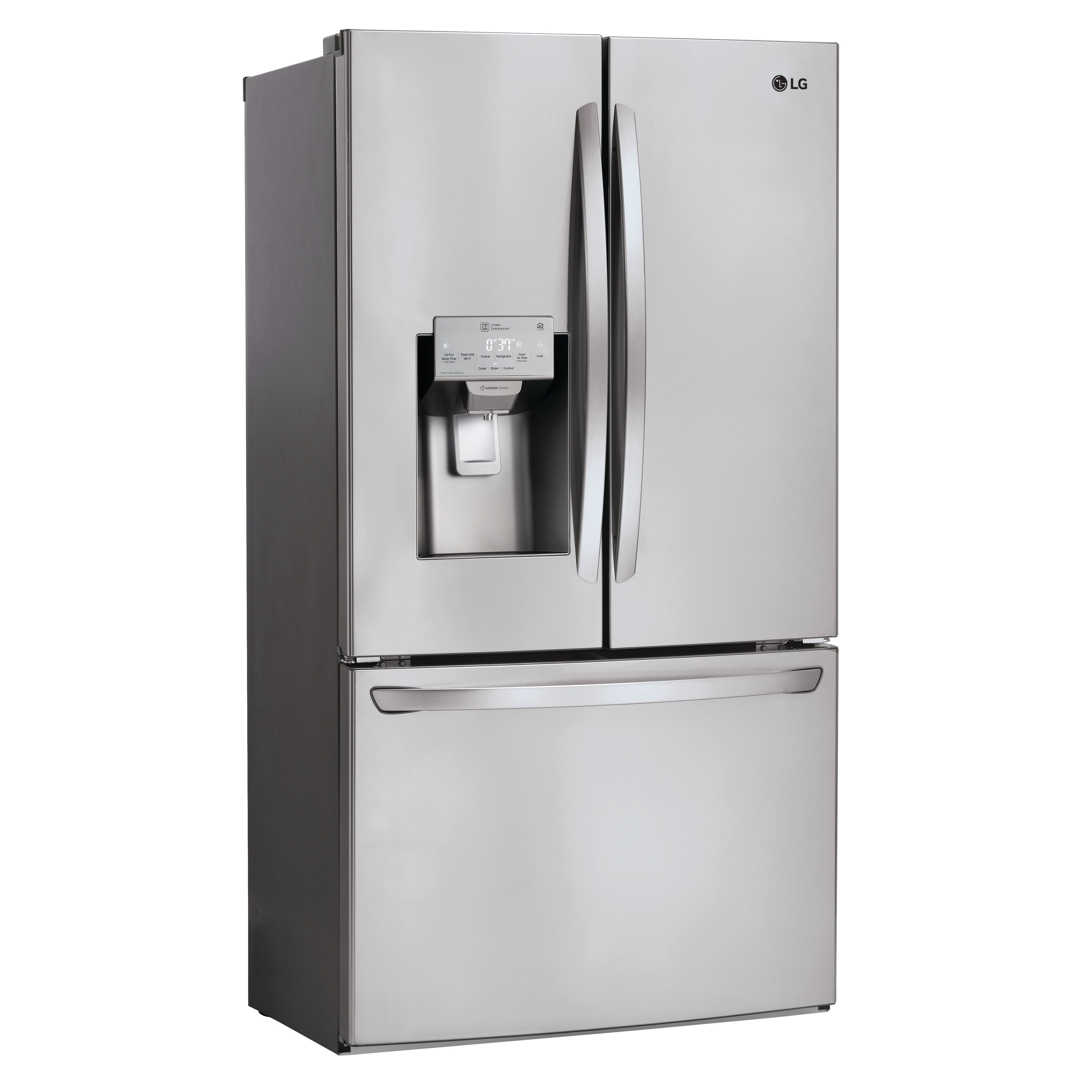 LFXC22526S LG 22.1 cu ft Counter Depth French Door Refrigerator - Fingerprint Resistant Stainless Steel-2