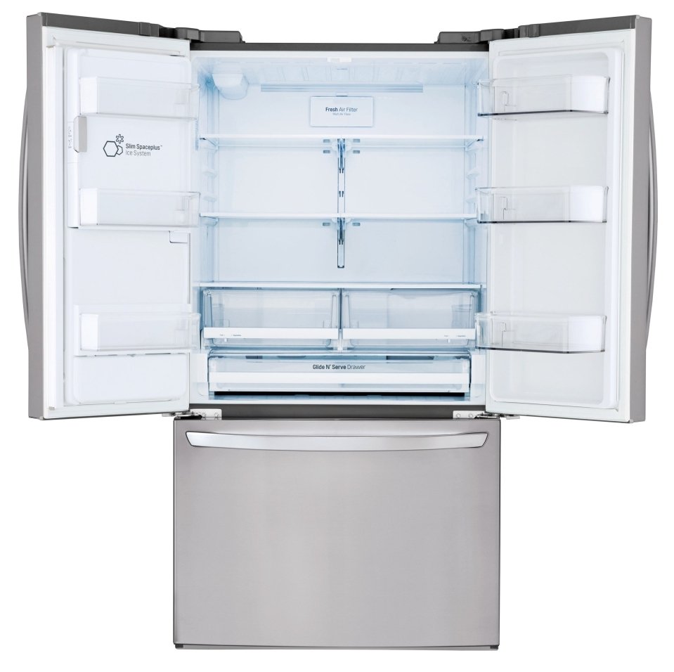 LFXC22526S LG 22.1 cu ft Counter Depth French Door Refrigerator - Fingerprint Resistant Stainless Steel-3