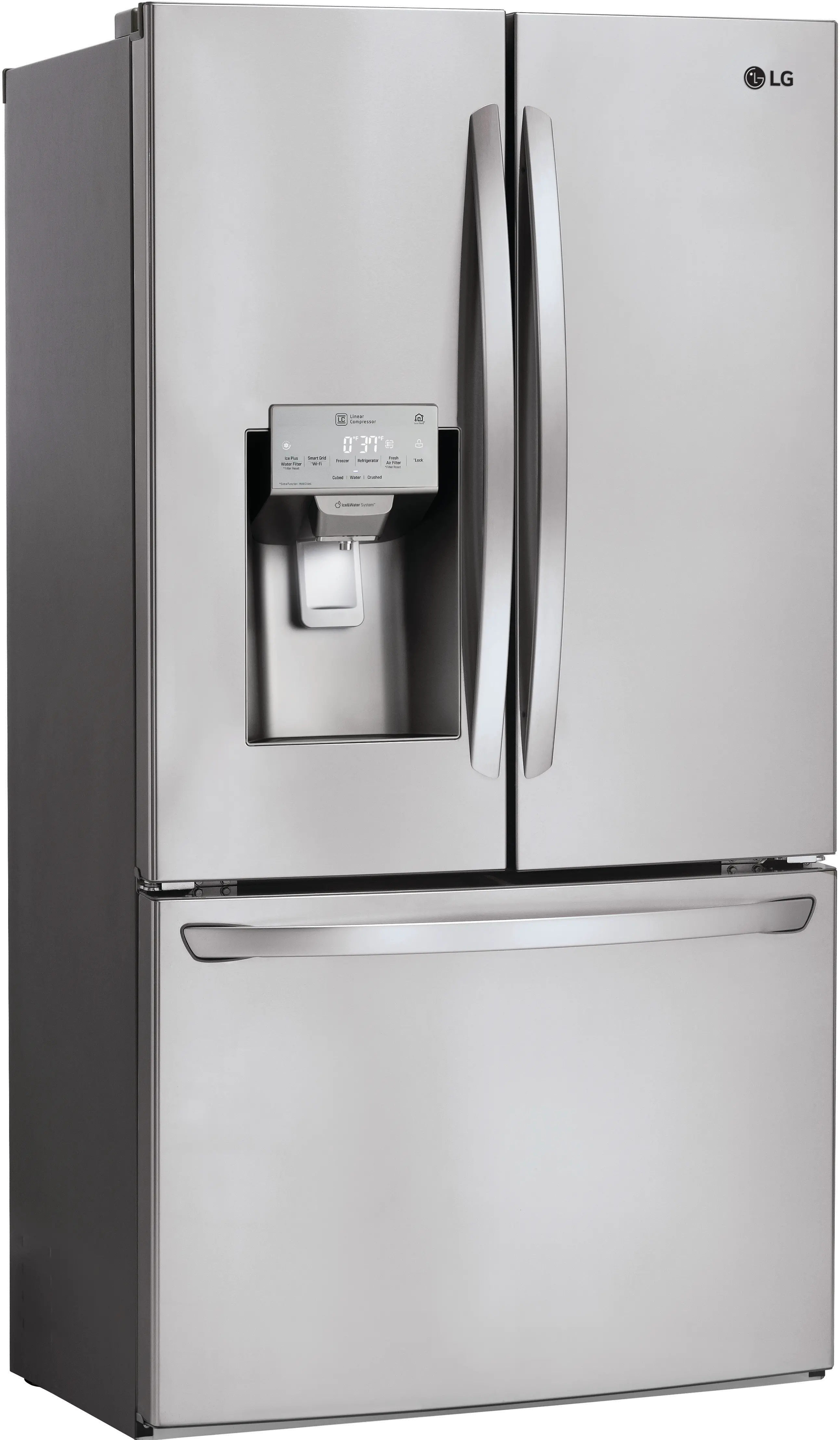LFXC22526S LG 22.1 cu ft French Door Refrigerator - Counter Depth Stainless Steel-2