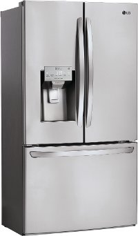 LFXC22526S LG Counter Depth French Door Smart Refrigerator - 22.1 cu. ft., 36 inch Stainless Steel-2