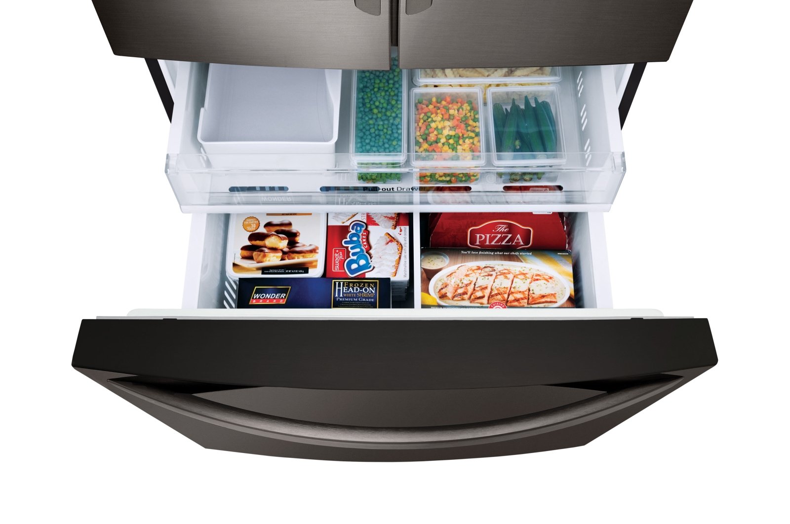 LFXC22526D LG 22.1 cu ft Counter Depth French Door Refrigerator - 36 W Black Stainless Steel-6