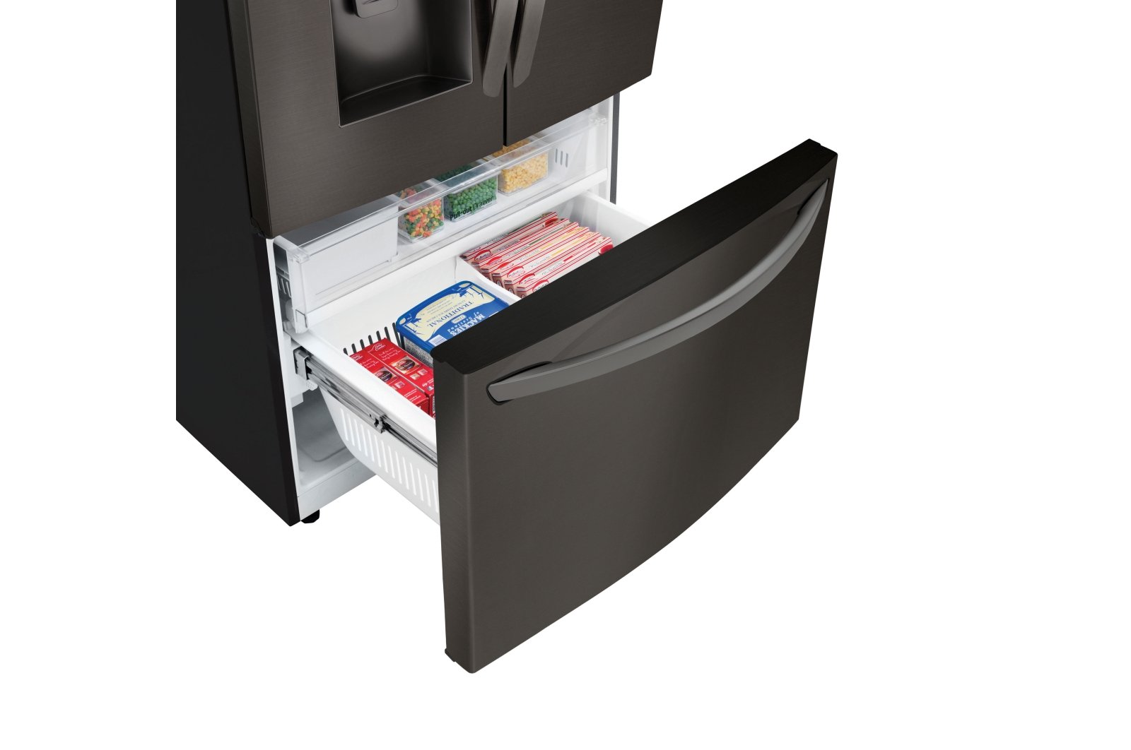 LFXC22526D LG 22.1 cu ft Counter Depth French Door Refrigerator - 36 W Black Stainless Steel-7