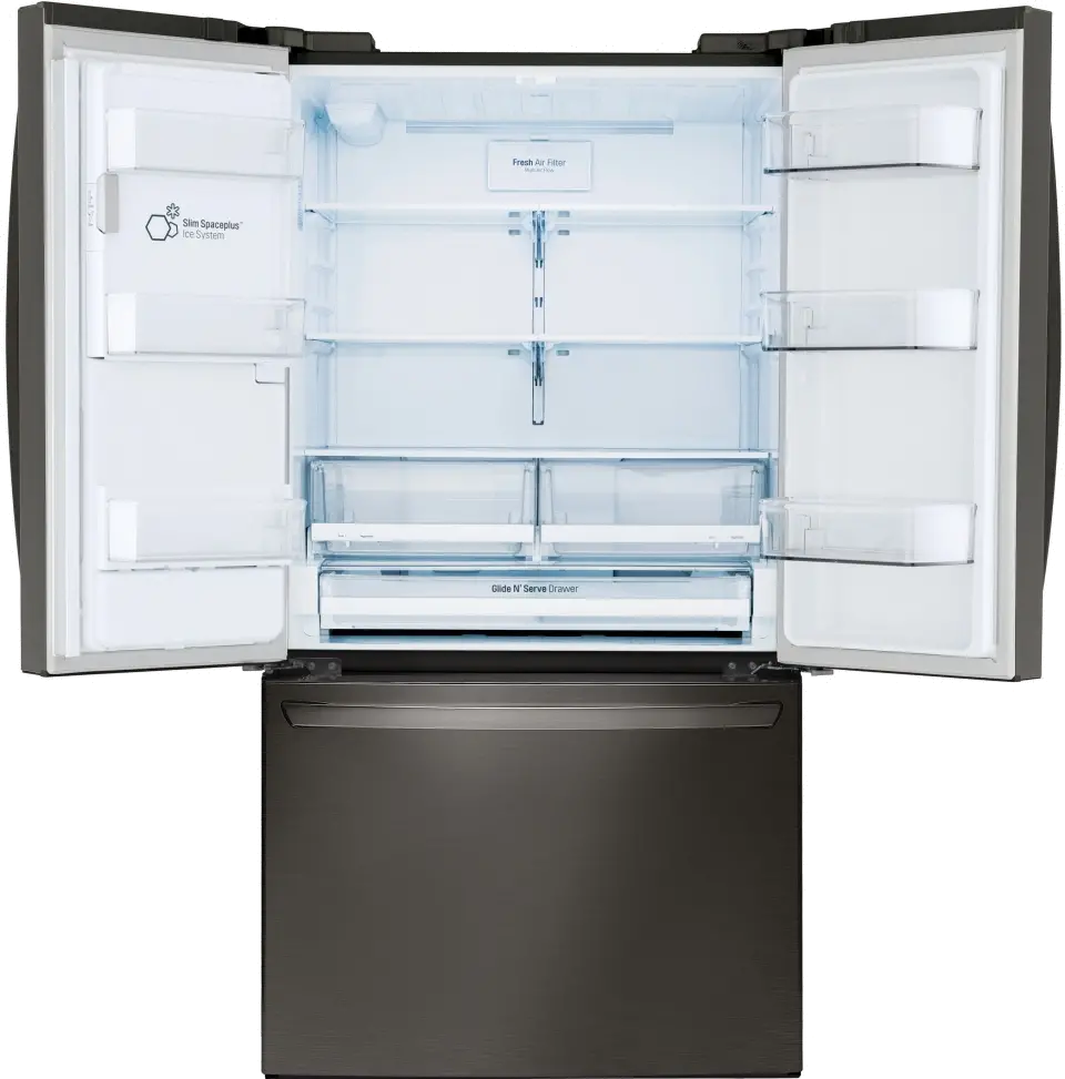 LFXC22526D LG 22.1 cu ft French Door Refrigerator - Counter Depth Black Stainless Steel-3