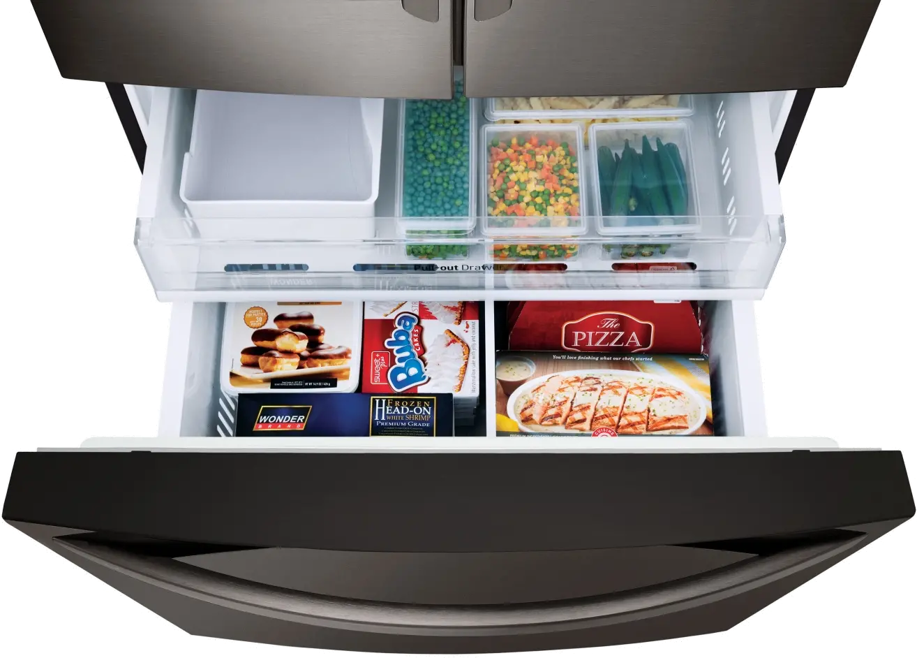 LFXC22526D LG 22.1 cu ft French Door Refrigerator - Counter Depth Black Stainless Steel-6