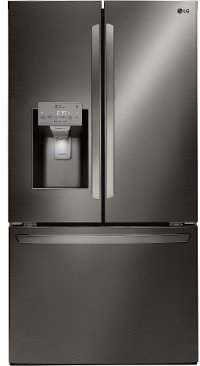 LFXC22526D LG Counter Depth French Door Smart Refrigerator - 22.1 cu. ft., 36 inch Black Stainless Steel