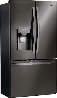 LFXC22526D LG Counter Depth French Door Smart Refrigerator - 22.1 cu. ft., 36 inch Black Stainless Steel-2