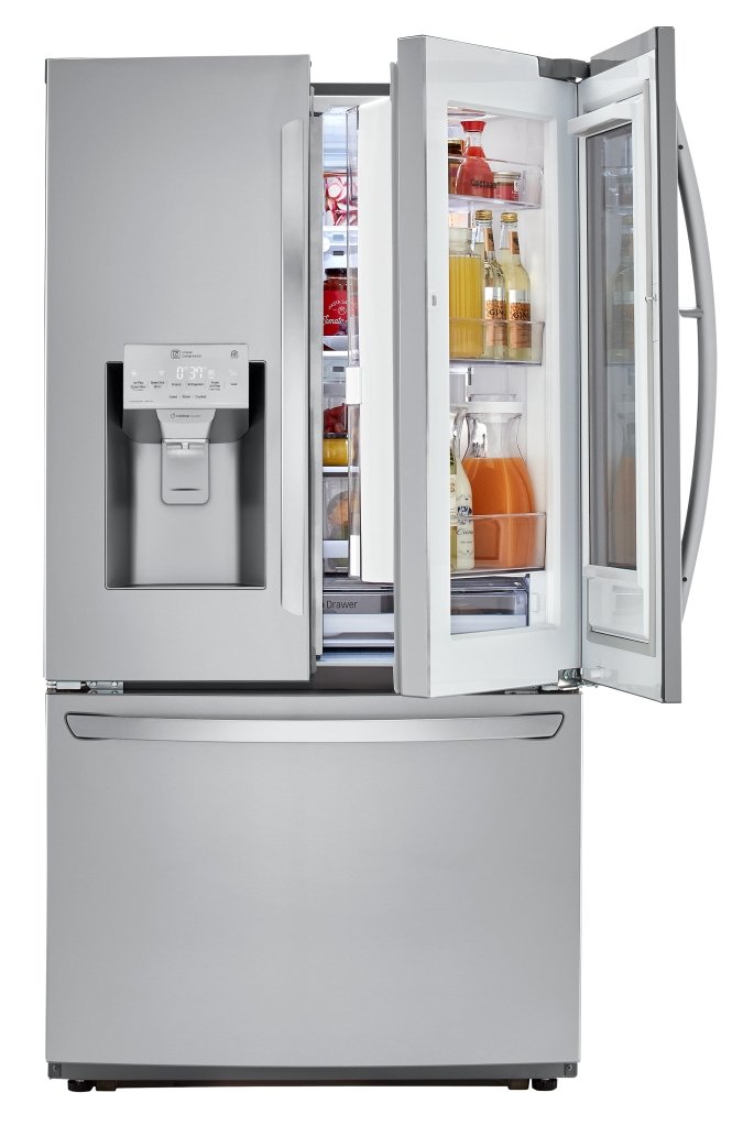 LFXC22596S LG 21.9 cu ft Counter Depth French Door Smart Refrigerator with Door-in-Door - 36 W Stainless Steel-3