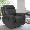 Dark Gray Traditional Lounger Recliner - Warren