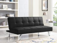 Black Serta Convertible Sofa Bed - Carly