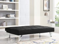 Black Serta Convertible Sofa Bed - Carly-3