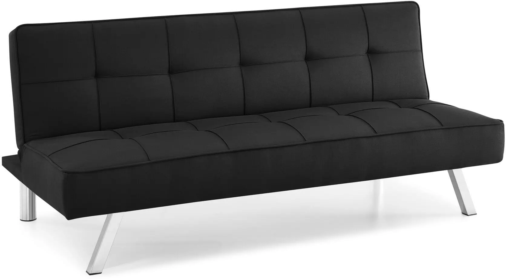 Carly Black Serta Convertible Sofa Bed-4
