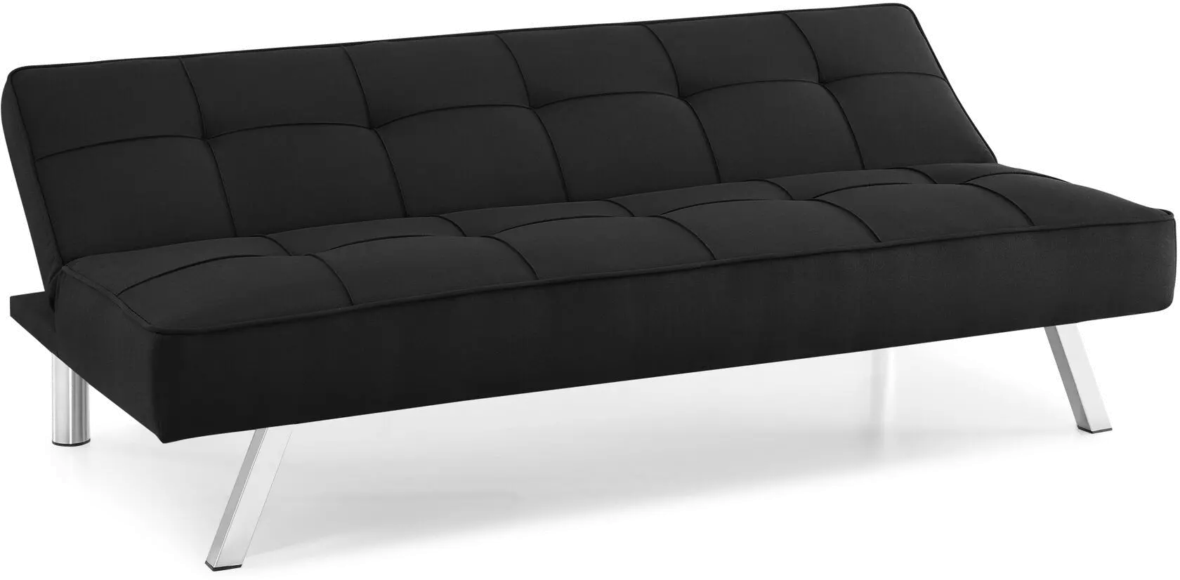 Carly Black Serta Convertible Sofa Bed-5