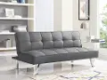 SC-CRYS3LU2012 Carly Charcoal Gray Serta Convertible Sofa Bed