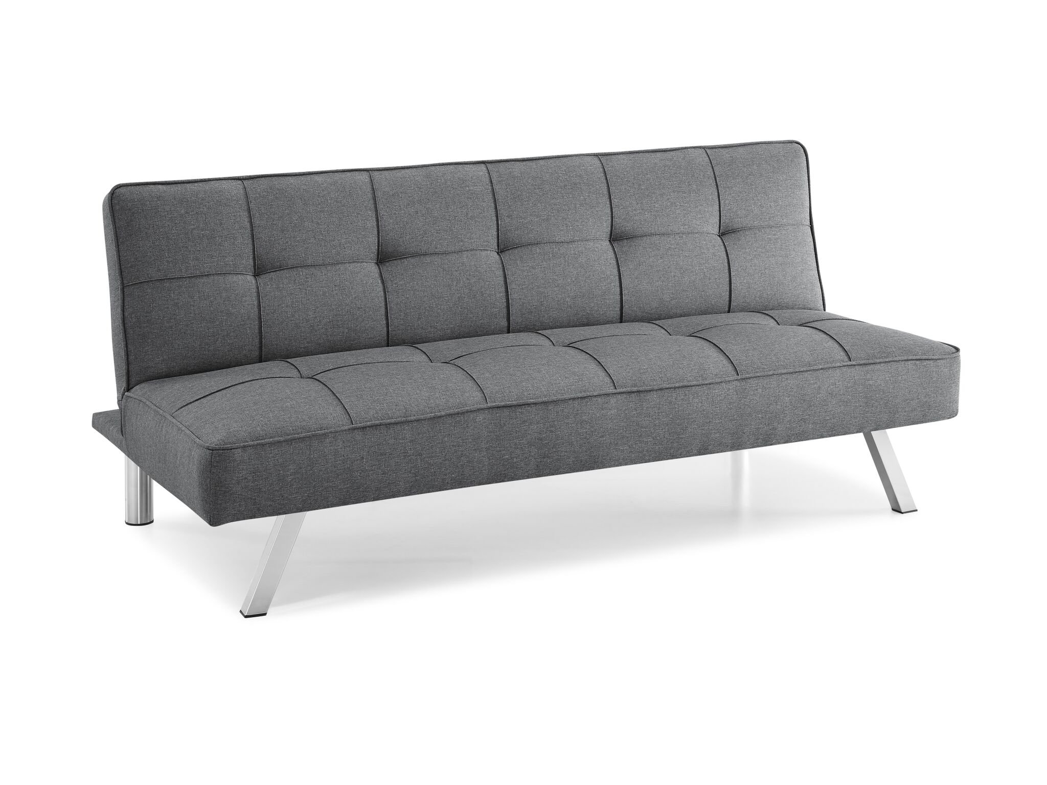 Carly Charcoal Gray Serta Convertible Sofa Bed-4
