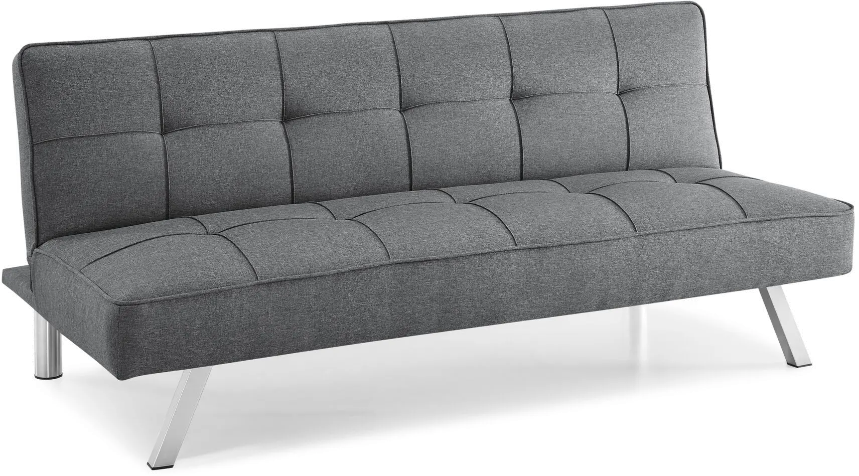 Carly Charcoal Gray Serta Convertible Sofa Bed-4