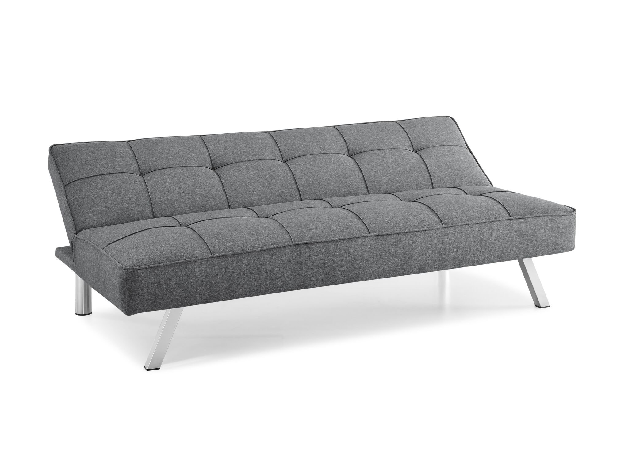 Carly Charcoal Gray Serta Convertible Sofa Bed-5