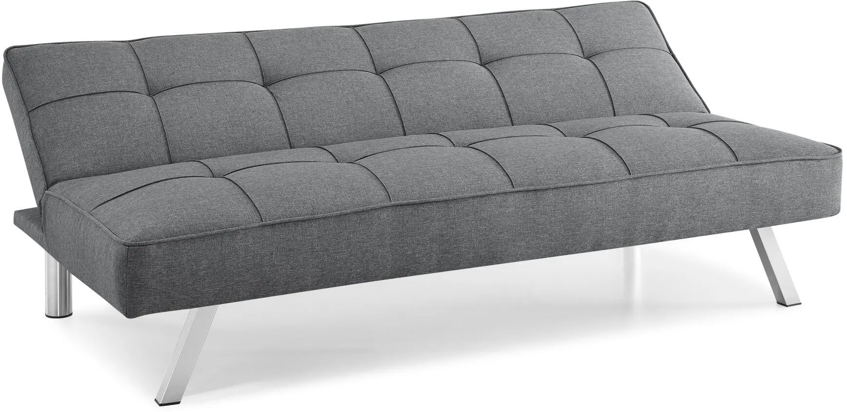 Carly Charcoal Gray Serta Convertible Sofa Bed-5