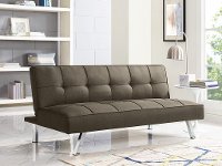 Carly Java Brown Serta Convertible Sofa Bed