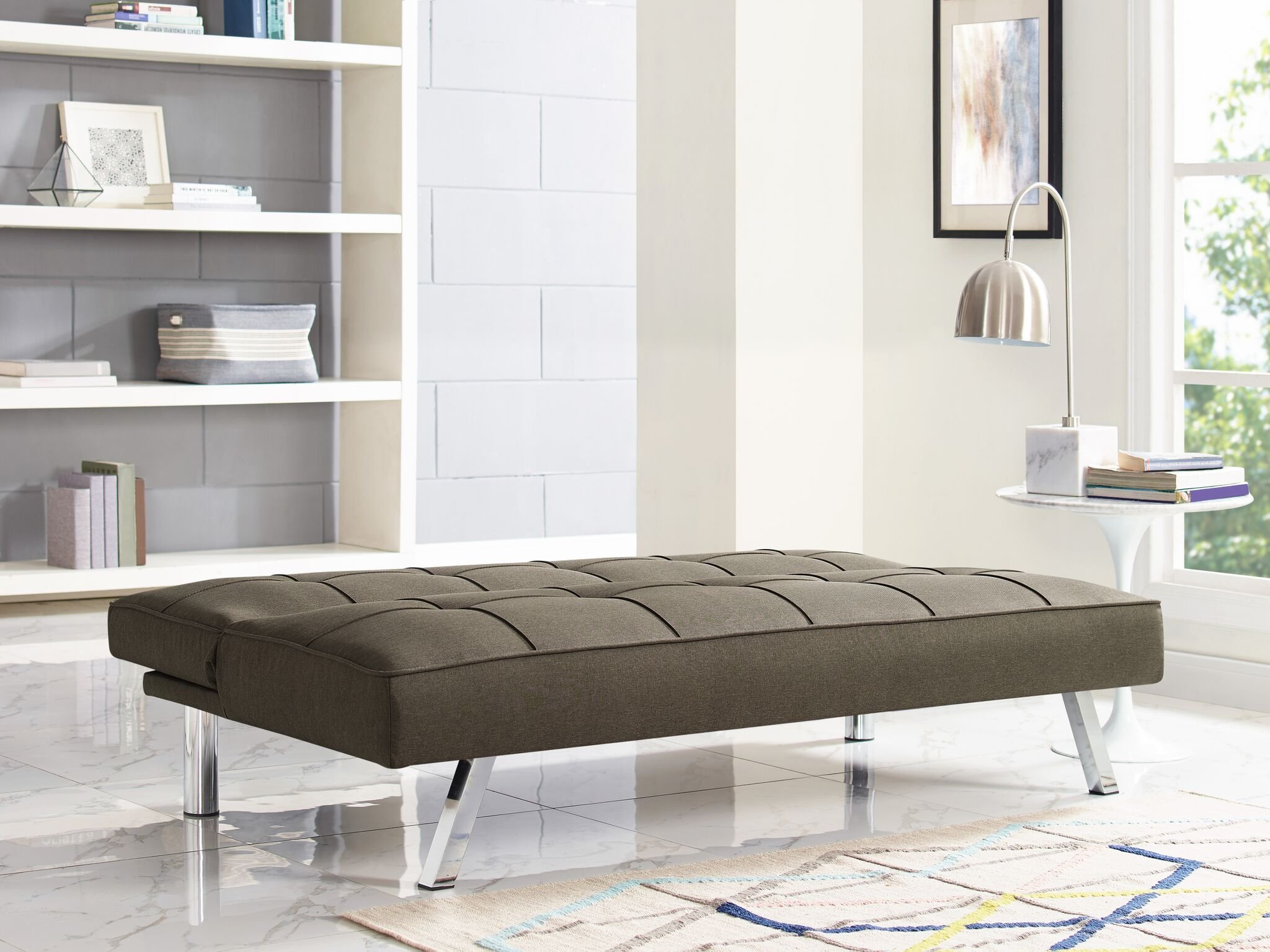 Carly Java Brown Serta Convertible Sofa Bed-2
