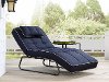 Navy Blue Outdoor Patio Chaise Lounge - Baylands