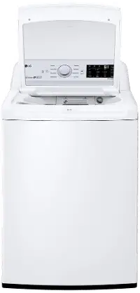 WT7100CW LG Clear Top Top Load Washer - 4.5 cu. ft. White